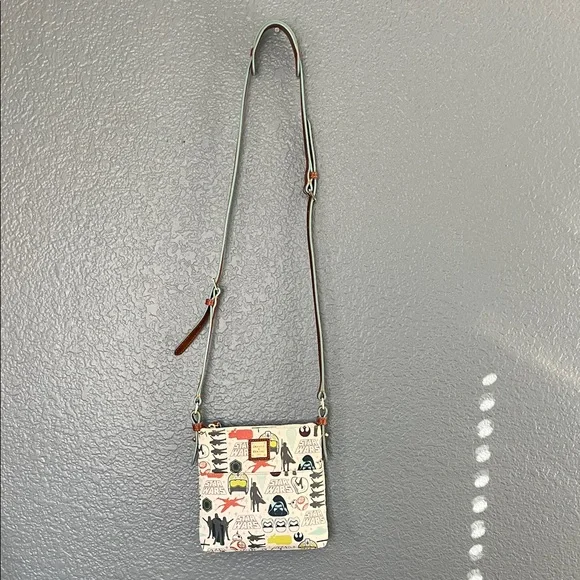 Dooney & Bourke Disney Star Wars Cream Graphic Crossbody Bag - Picture 2 of 16